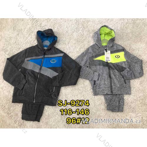 Set Kapuzen-Sweatshirt mit Reißverschluss und Jogginghose Kinder Teenager Jungen (116-146) ACTIVE SPORT ACT21SJ-9274