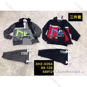 Kapuzen-Sweatshirt-Set mit Reißverschluss, Kinder-T-Shirt und Jogginghose (98-128) ACTIVE SPORT ACT21XHZ-0264