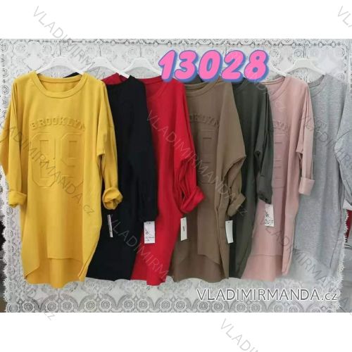 Kleid mit 3/4 Ärmeltasche für Damen (uni sl) ITALIAN Fashion IMWD20529