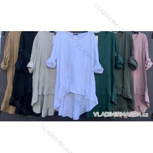 Kleid mit 3/4 Ärmeltasche für Damen (uni sl) ITALIAN Fashion IM3181746