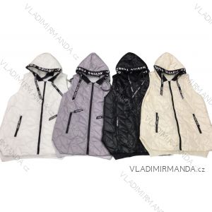 Jacke Mantel Licht übergroße Frauen (UNI L / 2XL) ITALIAN FASHION IMS206-9