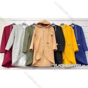 Kabát podzimní flaušový dámský (UNI S/L) ITALSKÁ MÓDA IMWA20973