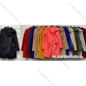 Kabát podzimní flaušový dámský (UNI S/L) ITALSKÁ MÓDA IMWA20973