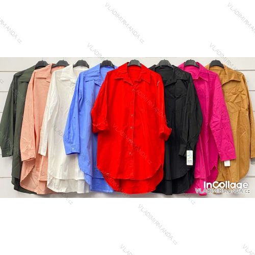 Damen Langarmhemd (S / M / L EINE GRÖSSE) ITALIENISCHE MODE IMWA21005