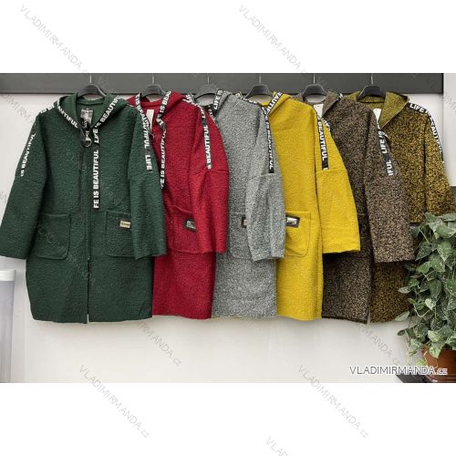 Kleid mit 3/4 Ärmeltasche für Damen (uni sl) ITALIAN Fashion IMWD20529