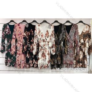 Damen Langes Sommer Langarmkleid (S / M ONE SIZE) ITALIAN FASHION IMWG216100