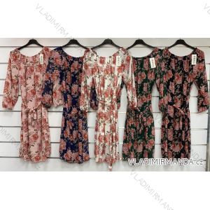 Damen Langes Sommer Langarmkleid (S / M ONE SIZE) ITALIAN FASHION IMWG216100