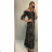 Lange Sommer Flip-Flops Kleid Carmen Schultern Damen Leopard (S / M ONE SIZE) ITALIAN FASHION IMWA216172-2