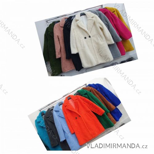 Damenmantel Langarm Lamm (L / XL ONE SIZE) ITALIAN FASHION IMWA216589
