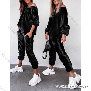 Set lange Jogginghosen und langärmliges Sweatshirt für Frauen (UNI S / L) TURKISH FASHION IMK20148