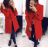 Lange Damen Fleecejacke (SML-XL) ITALIAN FASHION IMD211106