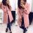 Lange Damen Fleecejacke (SML-XL) ITALIAN FASHION IMD211106