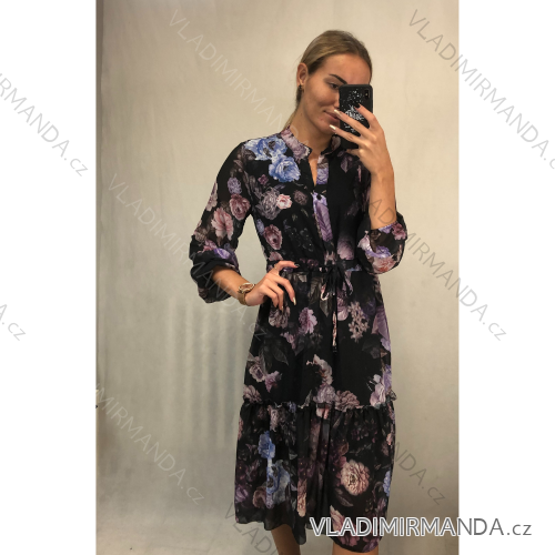 Langarmhemd für Damen (S / M ONE SIZE) ITALIAN FASHION IMWK21010