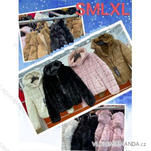 Mikina/bunda s kapucí dlouhý rukáv dámská (S-M-L-XL ONE SIZE) ITALSKÁ MÓDA IMWT21265
