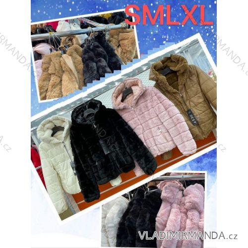 Mikina/bunda s kapucí dlouhý rukáv dámská (S-M-L-XL ONE SIZE) ITALSKÁ MÓDA IMWT21265