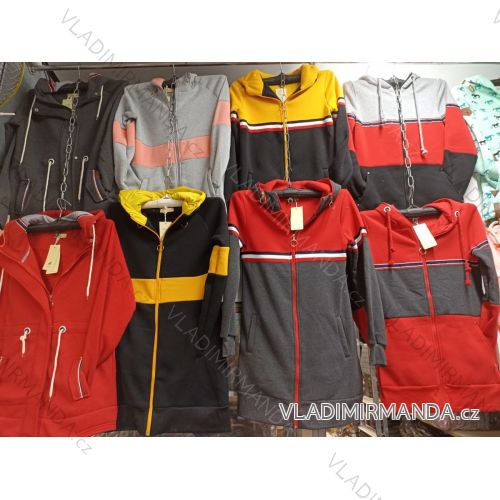 Damen Langarm Hoodie (uni m / l) ITALIAN MODA IM719409