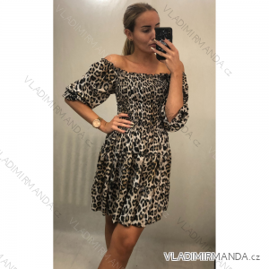 Sommer Kurzarm Sommerkleid (S / M ONE SIZE) ITALIAN FASHION IMWA216033