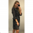 Šaty elegantní dlouhý rukáv dámské (UNI S/L) ITALSKÁ MÓDA IMWD21248