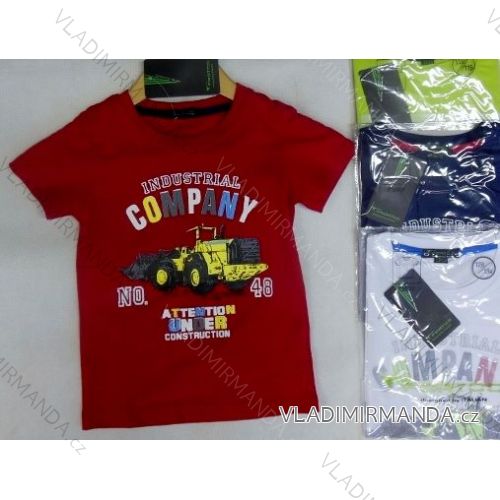 T-Shirt Kurzarm Baumwolle Jungen Baumwolle (98-134) FORTOO 73007