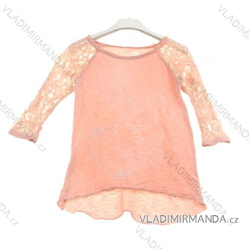 T-Shirt Langarm Teenager Mädchen Baumwolle (4-14 Jahre) ITALIENISCHE MUTTER 2-I561
