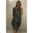 Damen Sommer Kurzarm Camouflage Kleid (M / L ONE SIZE) ITALIAN FASHION IMWM216071