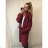 Damen Kapuzenpullover mit Reißverschluss (L / XL ONE SIZE) ITALIAN FASHION IMWT21247 L/XL one size béžová