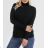 Kleid mit 3/4 Ärmeltasche für Damen (uni sl) ITALIAN Fashion IMWG216724 Grau L/XL one size