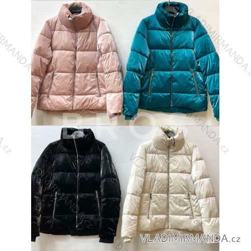 Bunda zimní prošívaná dlouhý rukáv dámská nadrozměr(S-M-L-XL-2XL) ITALSKÁ MÓDA IMWG216607