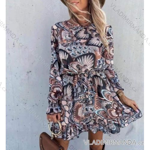 Damen Langarmkleid (S / M ONE SIZE) ITALIAN FASHION imwa216700
