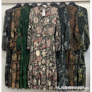 Sommer Hemdkleid Langarm Oversize Damen (S / M ONE SIZE) ITALIAN FASHION IMWM216078