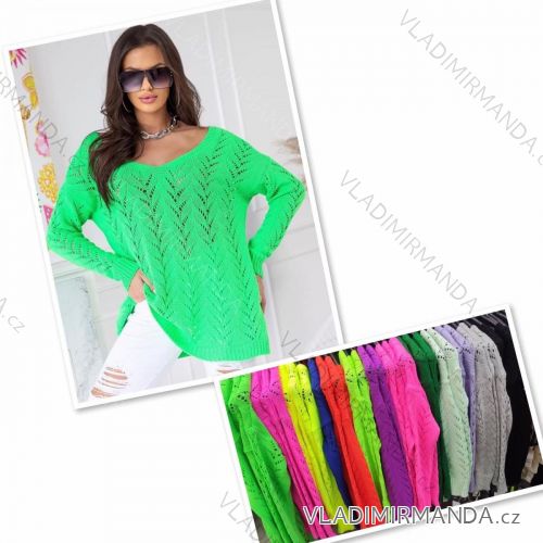Damen dünner Langarmpullover (S / M ONE SIZE) POLISH MODA PMWT216768