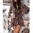 Damen Langes Sommer Langarmkleid (S / M ONE SIZE) ITALIAN FASHION IMWG216100