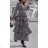Damen Langes Sommer Langarmkleid (S / M ONE SIZE) ITALIAN FASHION IMWG216100
