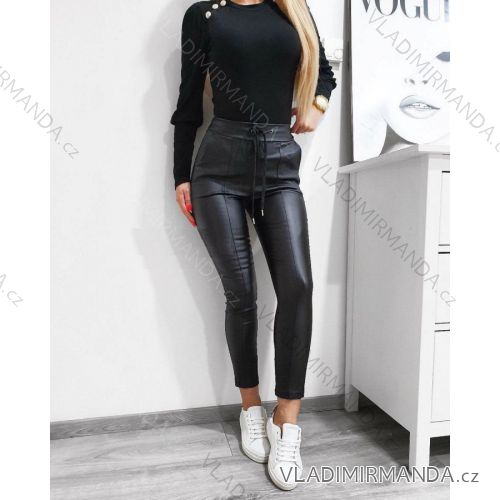 Damen Kunstlederhose (S / M ONE SIZE) ITALIAN FASHION IMWA216574