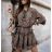 Damen Langes Sommer Langarmkleid (S / M ONE SIZE) ITALIAN FASHION IMWG216100