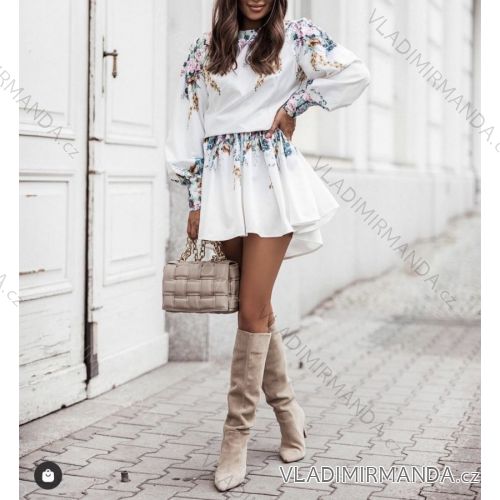 Damen Langes Sommer Langarmkleid (S / M ONE SIZE) ITALIAN FASHION IMWG216100