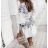 Damen Langes Sommer Langarmkleid (S / M ONE SIZE) ITALIAN FASHION IMWG216100