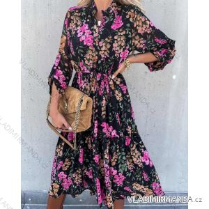 Damen Elegantes Langarmkleid (S / M ONE SIZE) ITALIAN FASHION IMWD216628