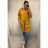 Zip Mantel Langarm Kapuze Damen Oversized (2XL / 3XL ONE SIZE) ITALIAN FASHION IM4212548 2XL/3XL schwarz