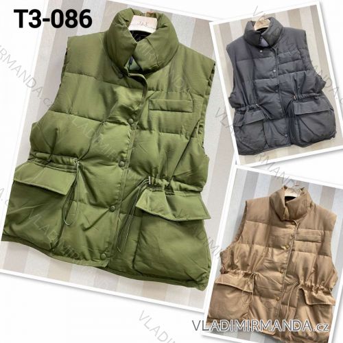 Damenweste mit Taschen (SML) FRENCH FASHION FMWD21T3-086