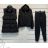 Set lange Jogginghosen und langärmliges Sweatshirt für Frauen (UNI S / L) TURKISH FASHION IMK20148 schwarz S
