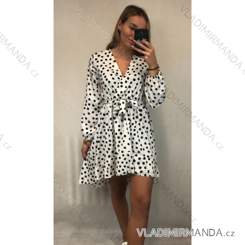 Damen Langes Sommer Langarmkleid (S / M ONE SIZE) ITALIAN FASHION IMWG216100