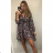 Damen Langes Sommer Langarmkleid (S / M ONE SIZE) ITALIAN FASHION IMWG216100