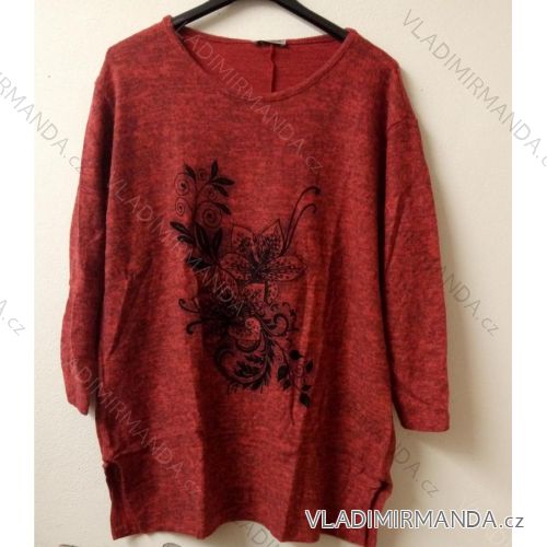 T-Shirt Kurzarm übergroße Frauen (uni XL / 2XL) ITALIENISCHER MODUS IM919700