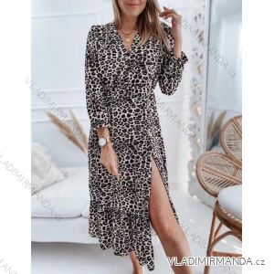 Elegantes Langarmkleid Damen (S / M.ONE SIZE) ITALIAN FASHION IMM211302