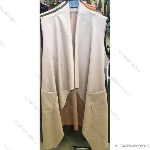 Damen lange ärmellose Weste / Strickjacke (S / M ONE SIZE) ITALIAN FASHION IMM211312