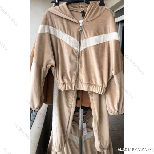 Damen-Set mit langem Reißverschluss und Jogginghose (S / M ONE SIZE) ITALIAN FASHION IMM211319