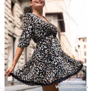 Elegantes Langarmkleid Damen (S / M.ONE SIZE) ITALIAN FASHION IMM211302