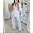 Set elegante Jacke Langarm und Hose Damen (S / M ONE SIZE) ITALIAN FASHION IMM211392