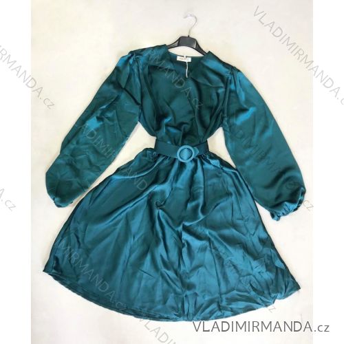 Elegantes Langarmkleid Damen (S / M.ONE SIZE) ITALIAN FASHION IMM211302